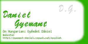 daniel gyemant business card