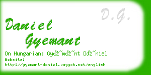 daniel gyemant business card